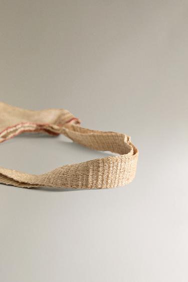 WOVEN MESH BAG - Light beige by Zara - Image 4