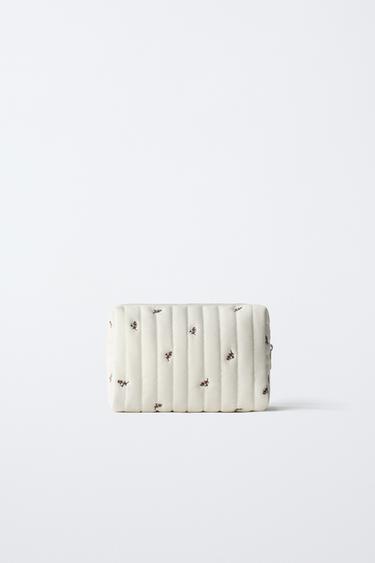 TROUSSE DE TOILETTE FLEURIE - Blanc écru de Zara - Image 4