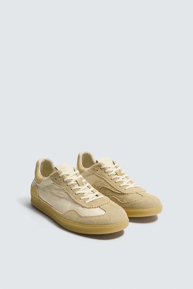 LTHR SNKRS - Beige de Zara