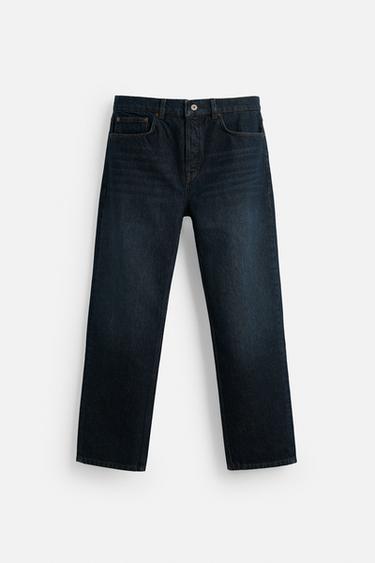 JEANS STRAIGHT ANKLE FIT - Azul de Zara - Imagen 0