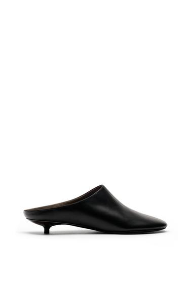 Low-heel leather mule - LIMITED EDITION — Black 2
