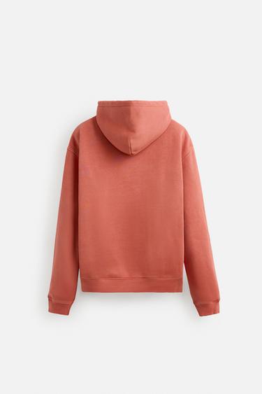 PRINTED HOODIE - Red by Zara - Image 7