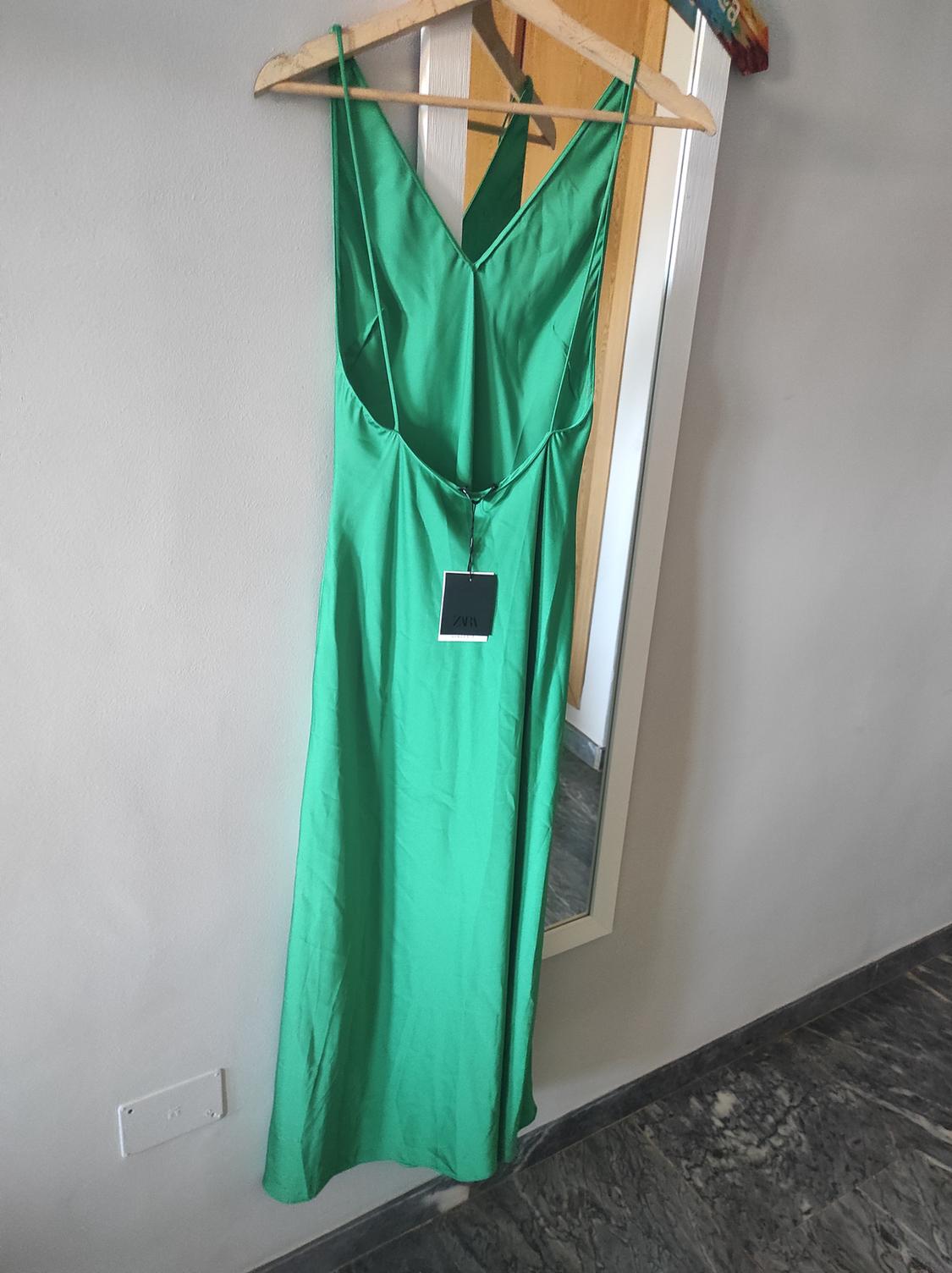 SATIN SLIP DRESS - Image 2