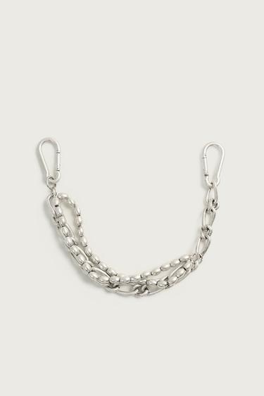 METAL CHAIN KEYCHAIN — Silver 1