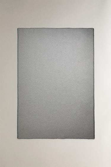 CASHMERE AND WOOL THROW - Grey by Zara - Image 1