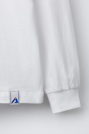 JOGGING T-SHIRT WITH LABEL - White by Zara - Image 3