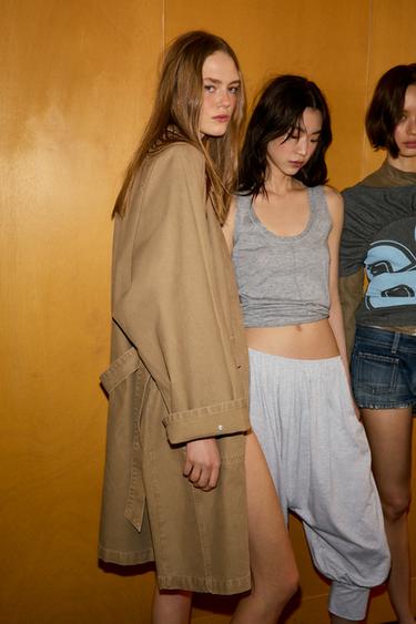 TRENCH LONG OVERSIZE - Marron de Zara - Image 3