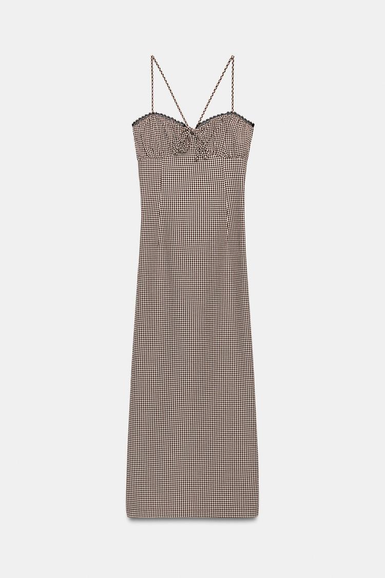 Vestido midi de cuadros 7