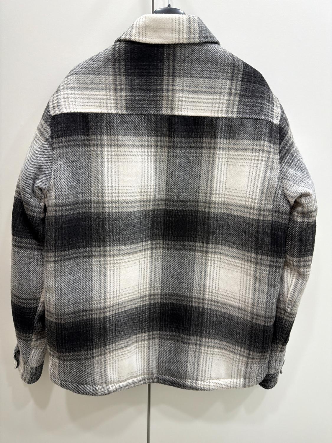 QUILTED CHECK OVERSHIRT - Image 2