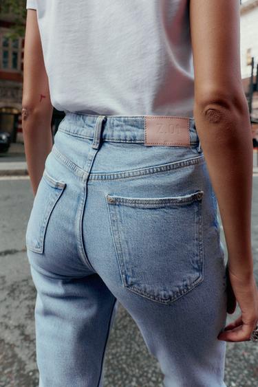 JEAN Z.01 MOM FIT CONFORT TAILLE HAUTE - Bleu clair de Zara - Image 3