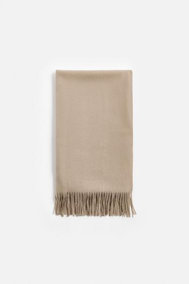 BUFANDA FLECOS - Gris topo de Zara