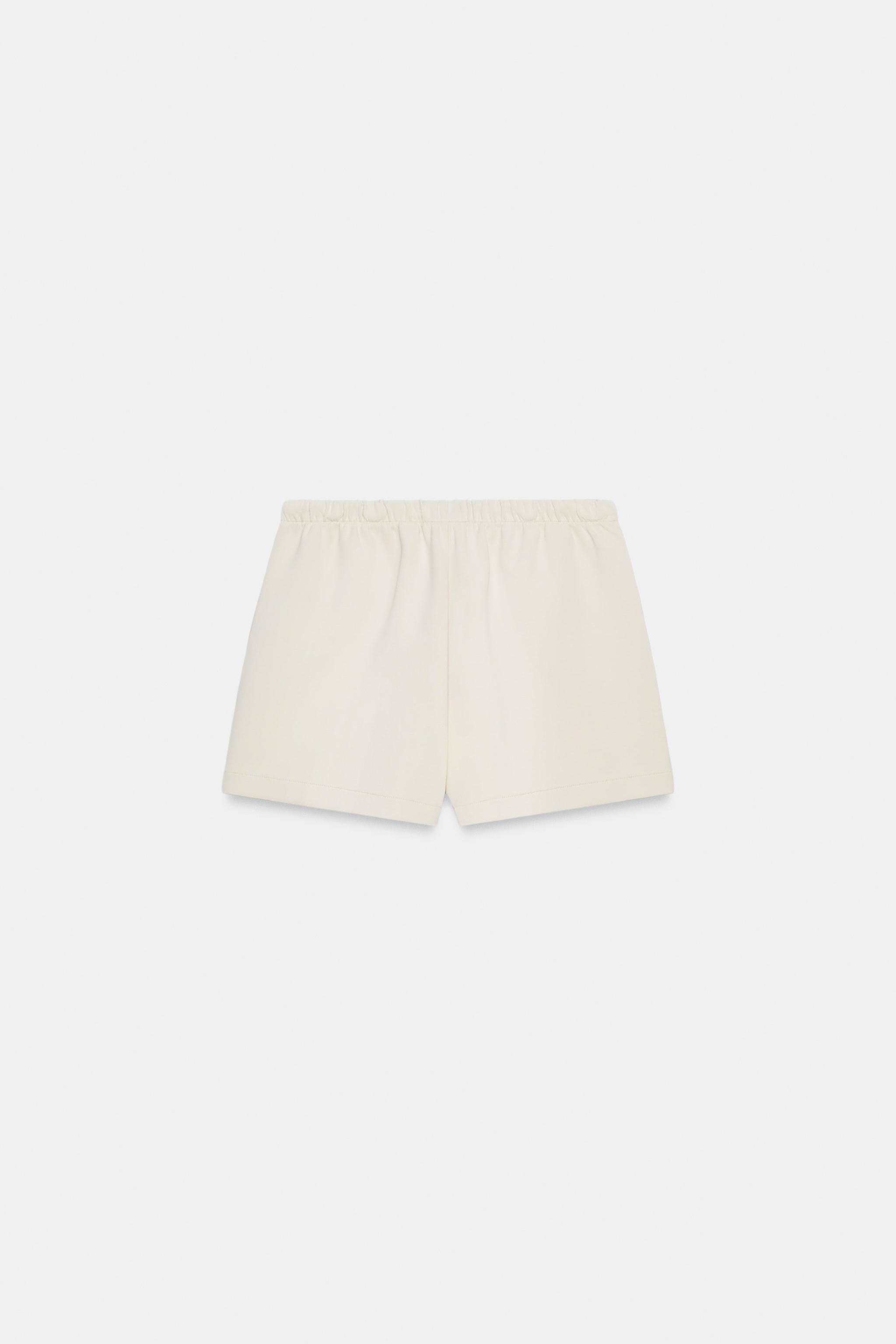 Zara INTERLOK KISA BERMUDA görsel 7
