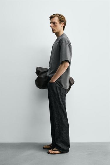 SWEAT RELAXED FIT INTERLOCK - Bleu / Gris de Zara - Image 3