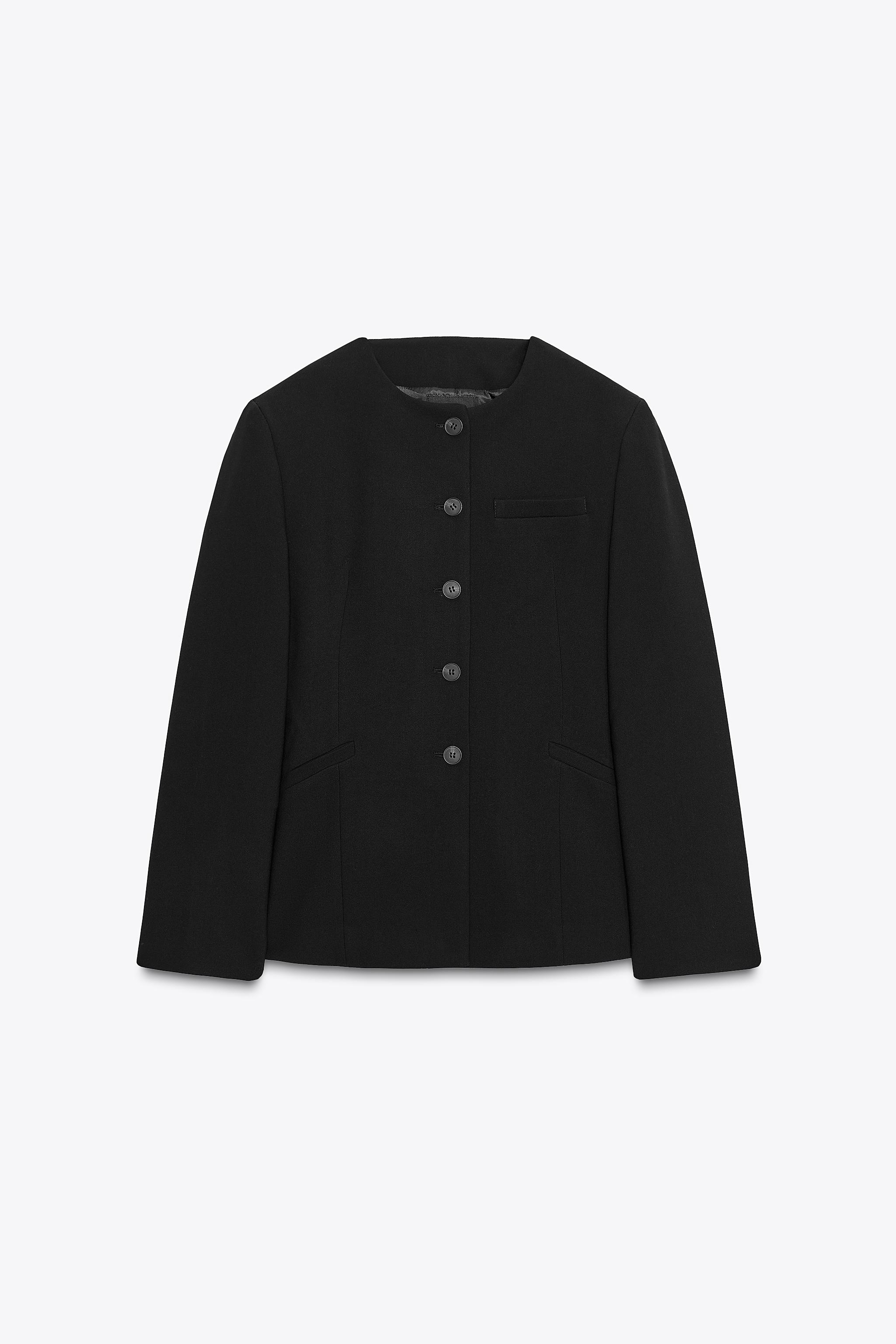 ショルダーパッド フィットブレザー ZARA - ZARA ショルダーパッド フィット ブレザー Sサイズの通販