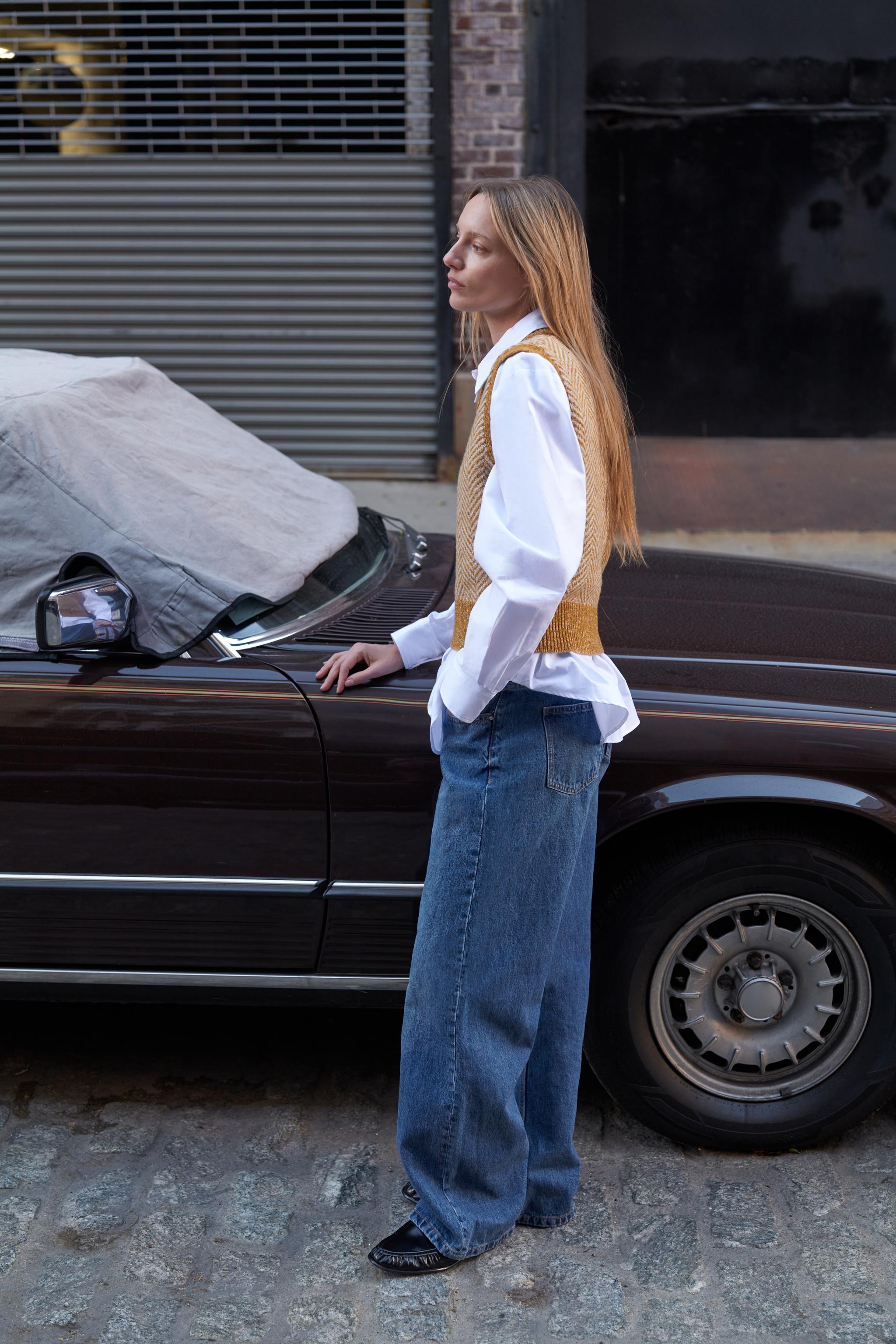 HERRINGBONE WOOL VEST