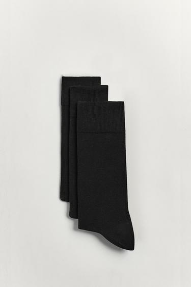 THREE-PACK OF LIGHTWEIGHT SOCKS — Black 2