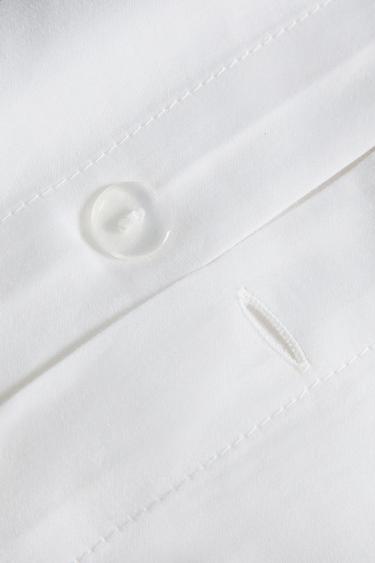 SATEEN DUVET COVER WITH PIPING - Black by Zara