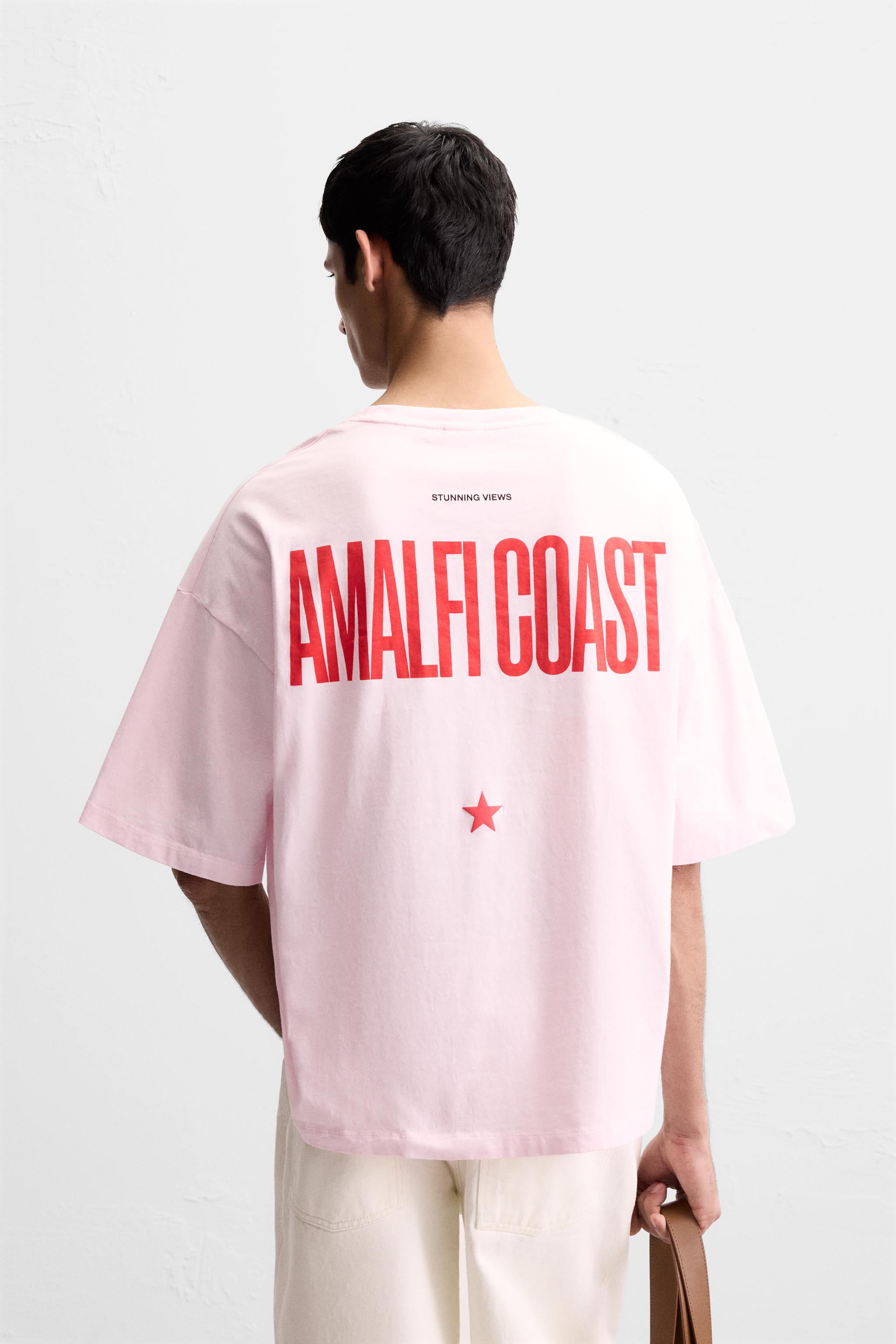 【ZARA】コントラストプリント Ｔシャツ ピンク | 6224/438/620 ZARA】コントラストプリント Tシャツ ピンク | 6224/438/620