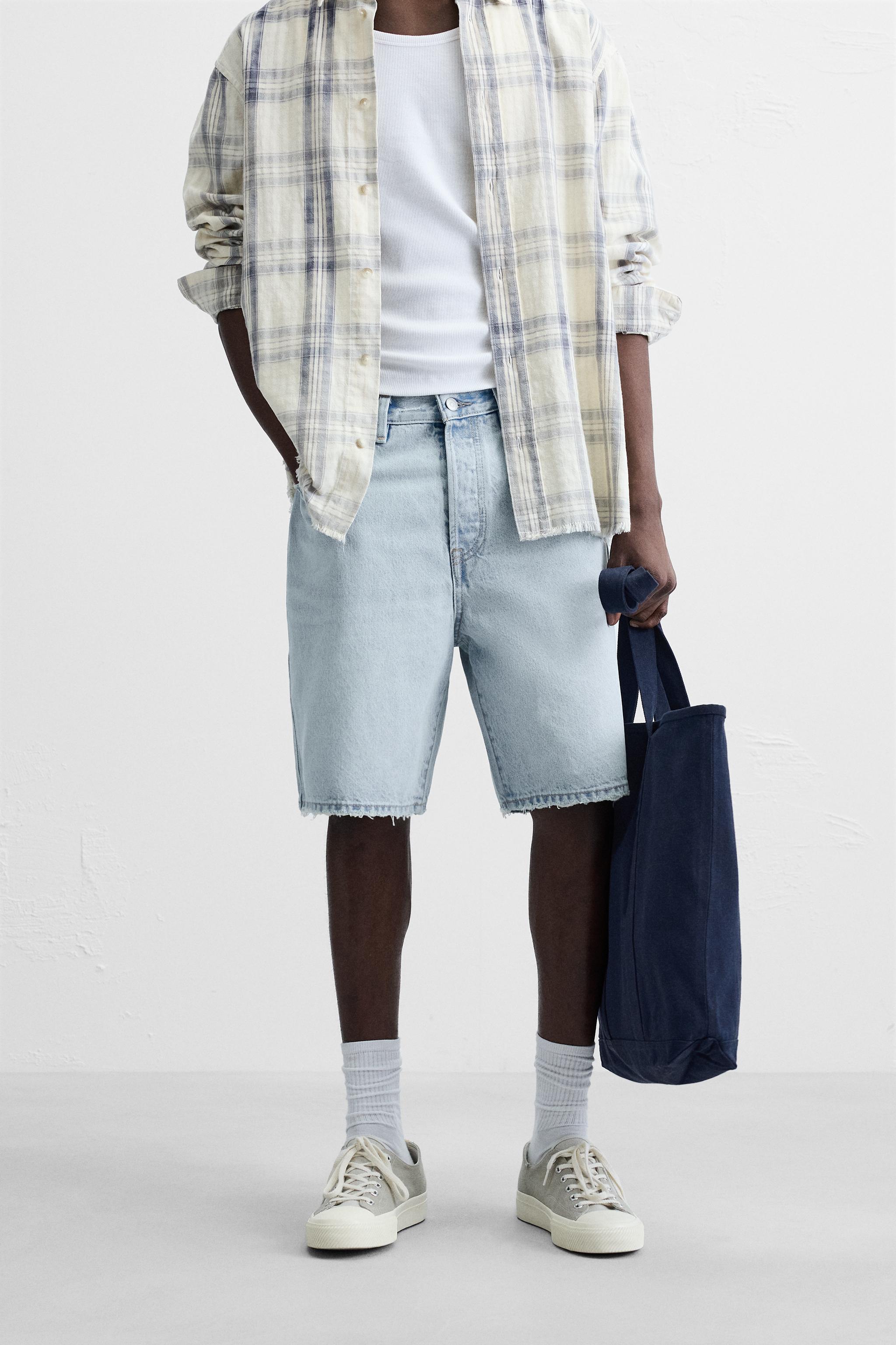 ZARA baggy denim shorts 24ss y2k - メルカリ