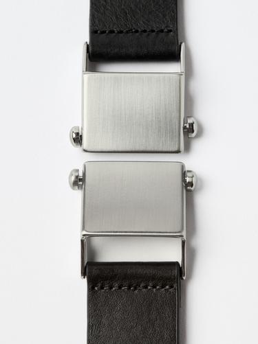 Zara Nappa leather belt with buckle loop - LIMITED - Brown