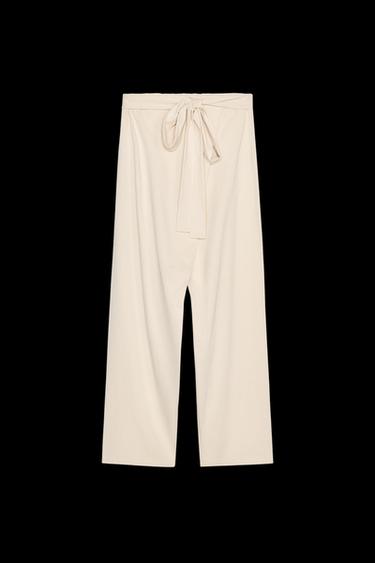 WASHED PAREO TROUSERS - Sand by Zara - Image 0