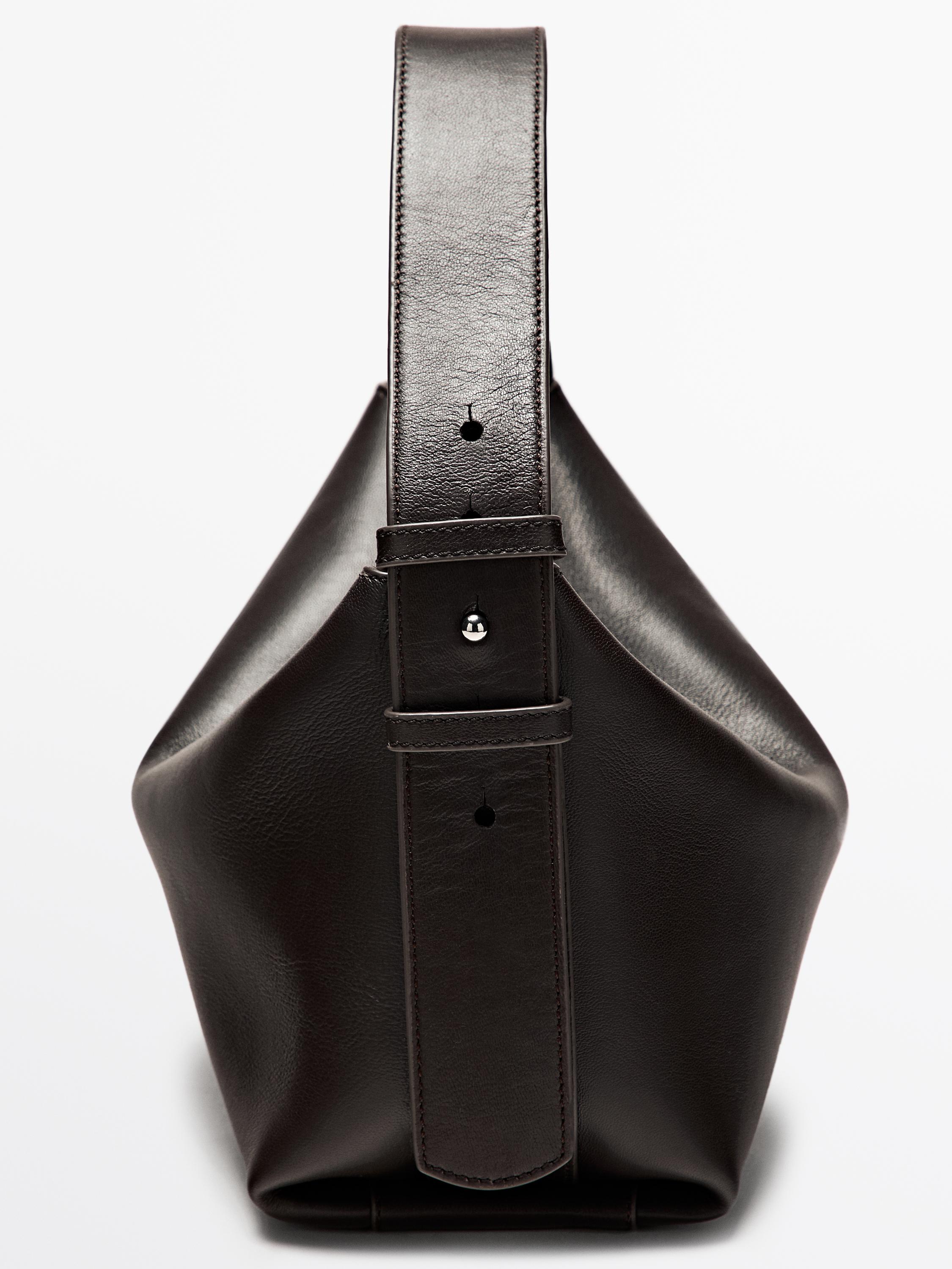 Small nappa leather shoulder bag