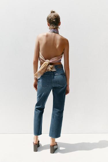 JEAN Z1975 SLIM FIT TAILLE HAUTE - Bleu de Zara - Image 5