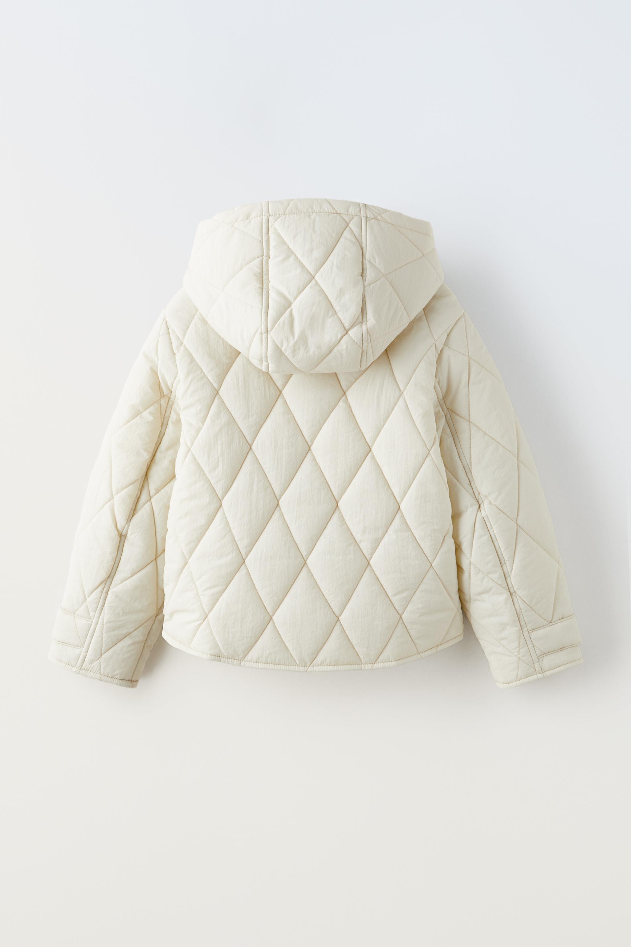 Zara pink outlet quilted jacket