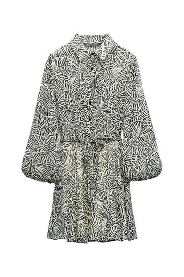 SHORT PRINTED DRESS