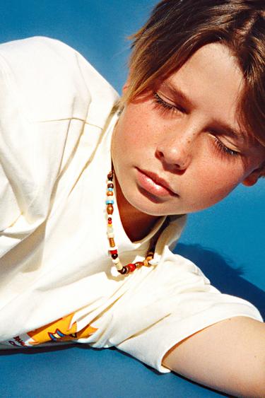 SURF PRINT T-SHIRT - Ecru by Zara