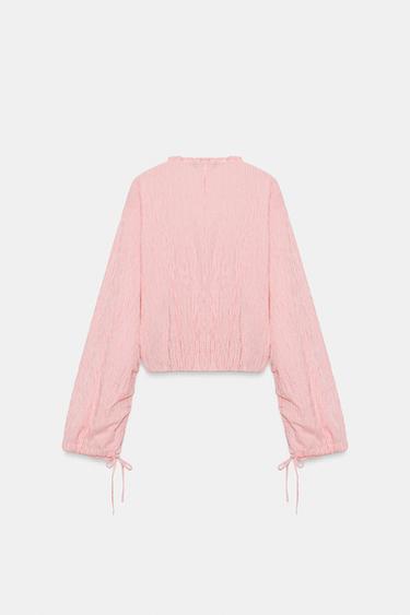 GINGHAM CHECK BLOUSE - Multicoloured by Zara - Image 5