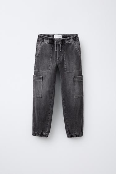 JOGGER-JEANS MIT TASCHEN - Mittelgrau von Zara - Bild 0