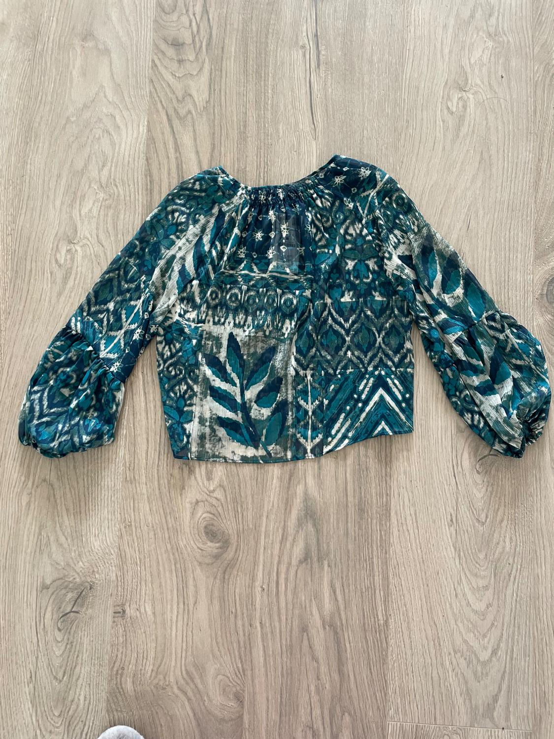 METALLIC THREAD PRINTED BLOUSE - Image 2