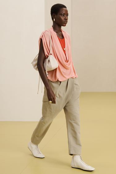 DRP PNT 16 - écru/vert kaki de Zara - Image 1