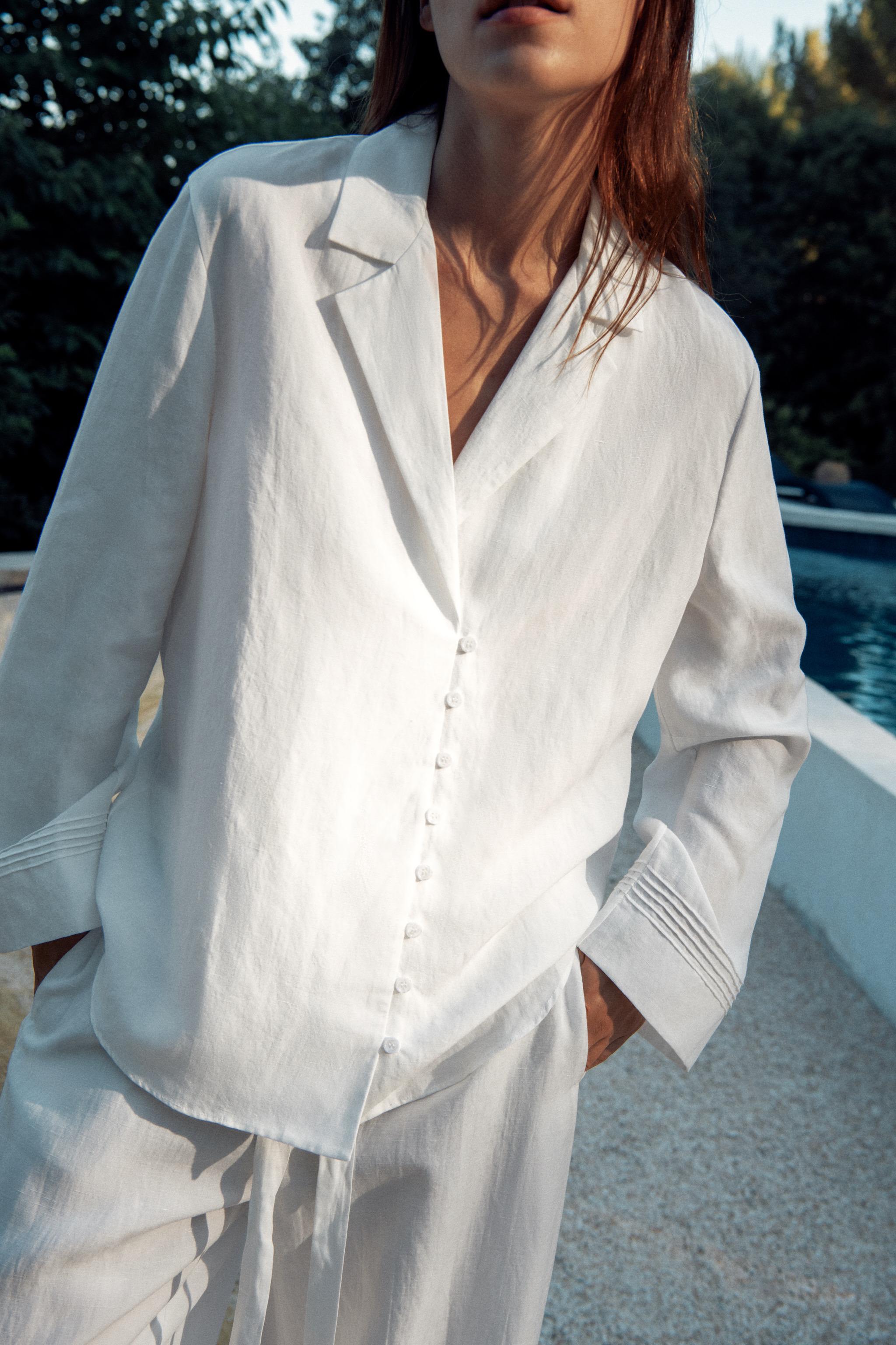 Zara ZW COLLECTION ŞALVAR PANTOLON görsel 3