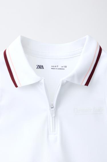 SPORTY POLO SHIRT - White by Zara - Image 2