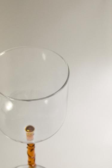 BOROSILICATE GLASS WITH COLOURED STEM - Brown by Zara - Image 2