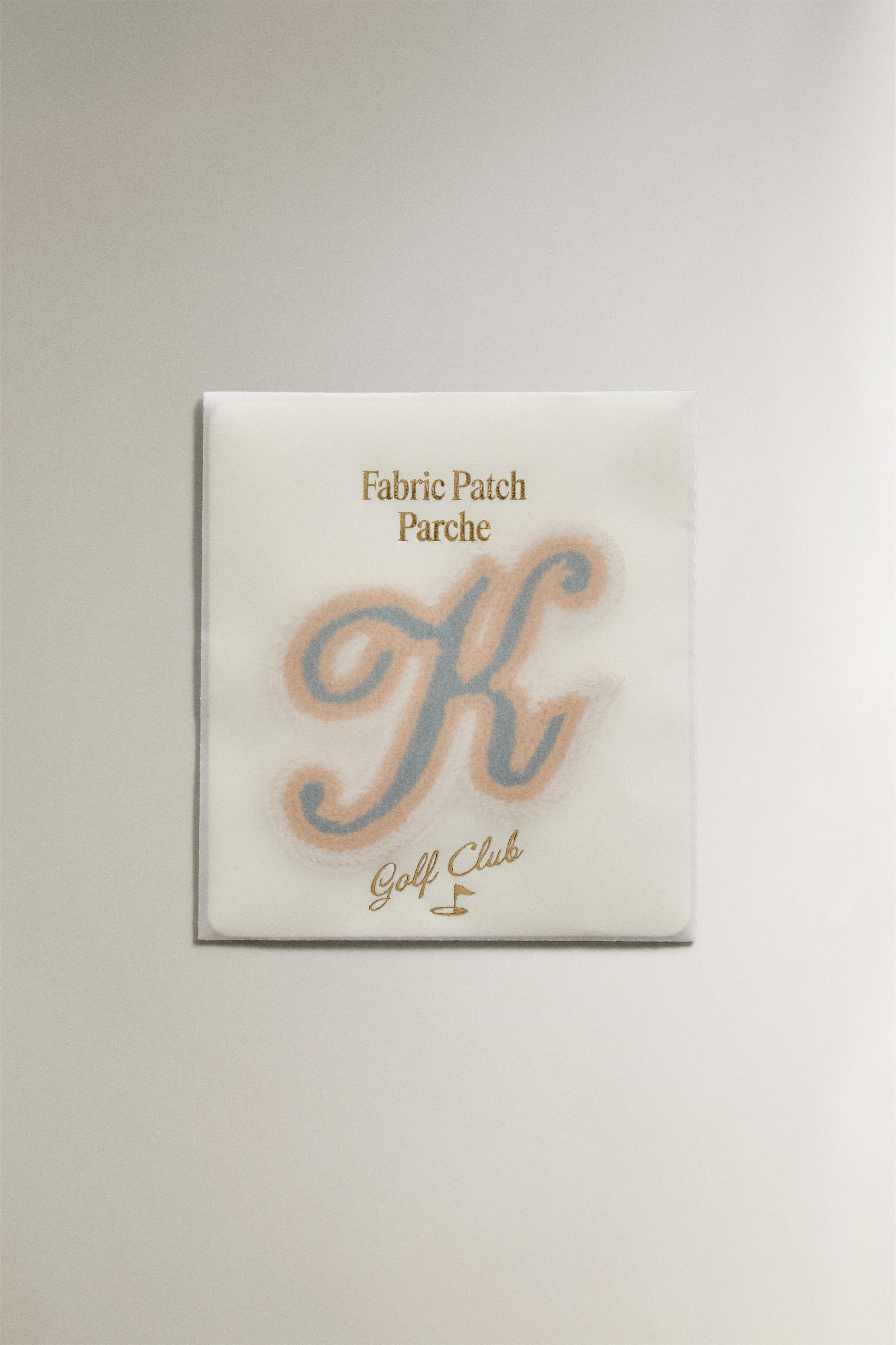COTTON LETTER K PATCH