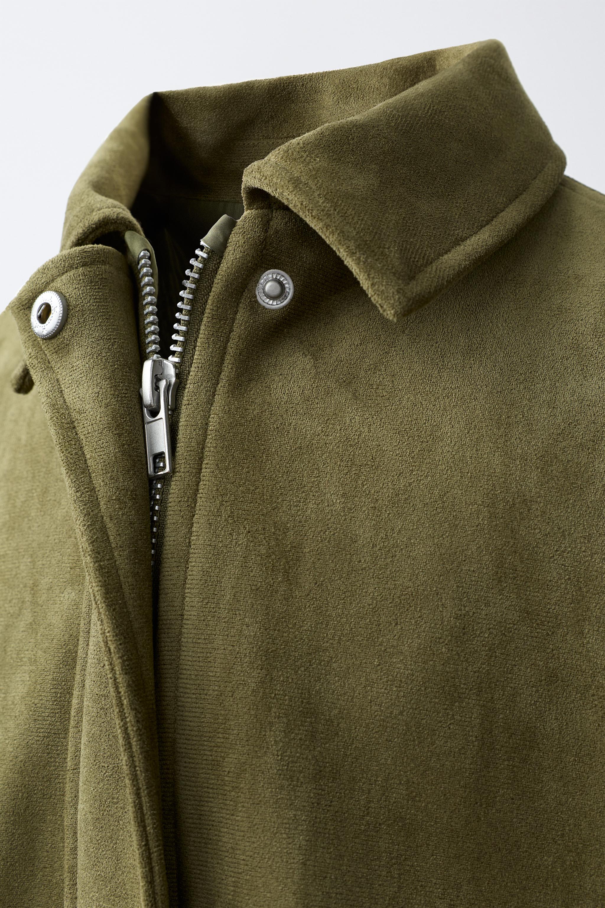 BLOUSON BOMBER EFFET DAIM
