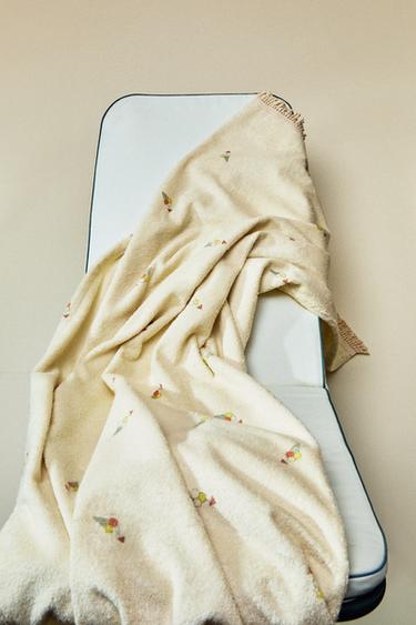 TOALLA PLAYA INFANTIL ALGODÓN HELADOS - Beige claro de Zara