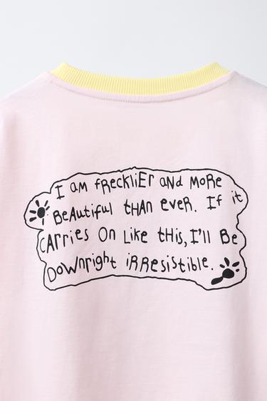 T-SHIRT PHOTO FIFI BRINDACIER © ASTRID LINDGREN COMPANY - Rose pastel de Zara - Image 3