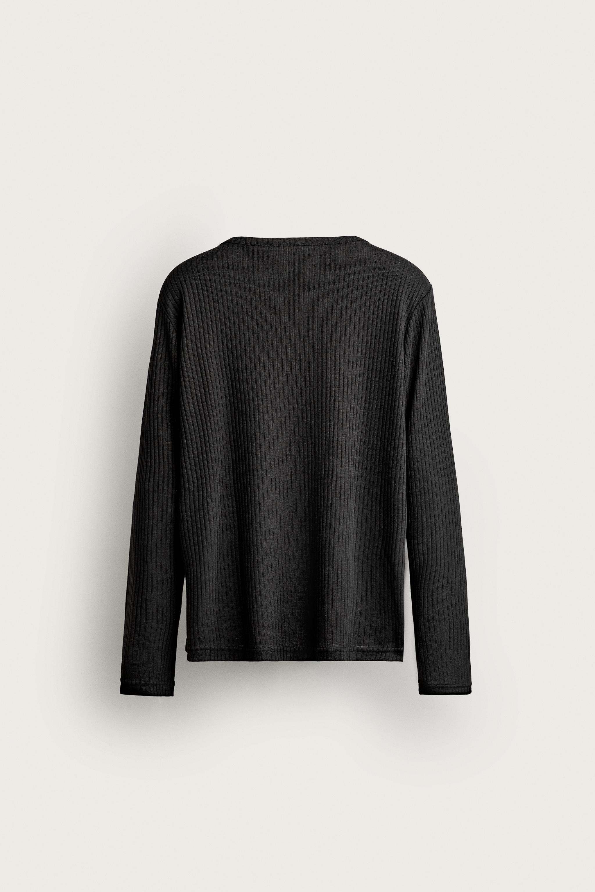 RELAXED FIT RIBBED T-SHIRT