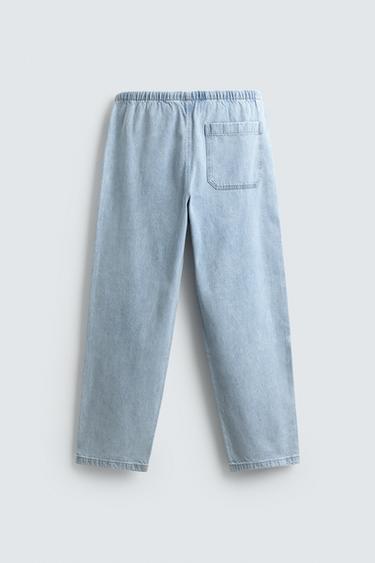 LIGHTWEIGHT JOGGER FIT JEANS - Mid-blue by Zara - Image 7