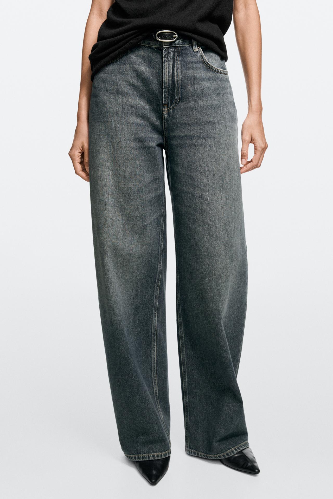 High-waist relaxed barrel fit jeans — 470