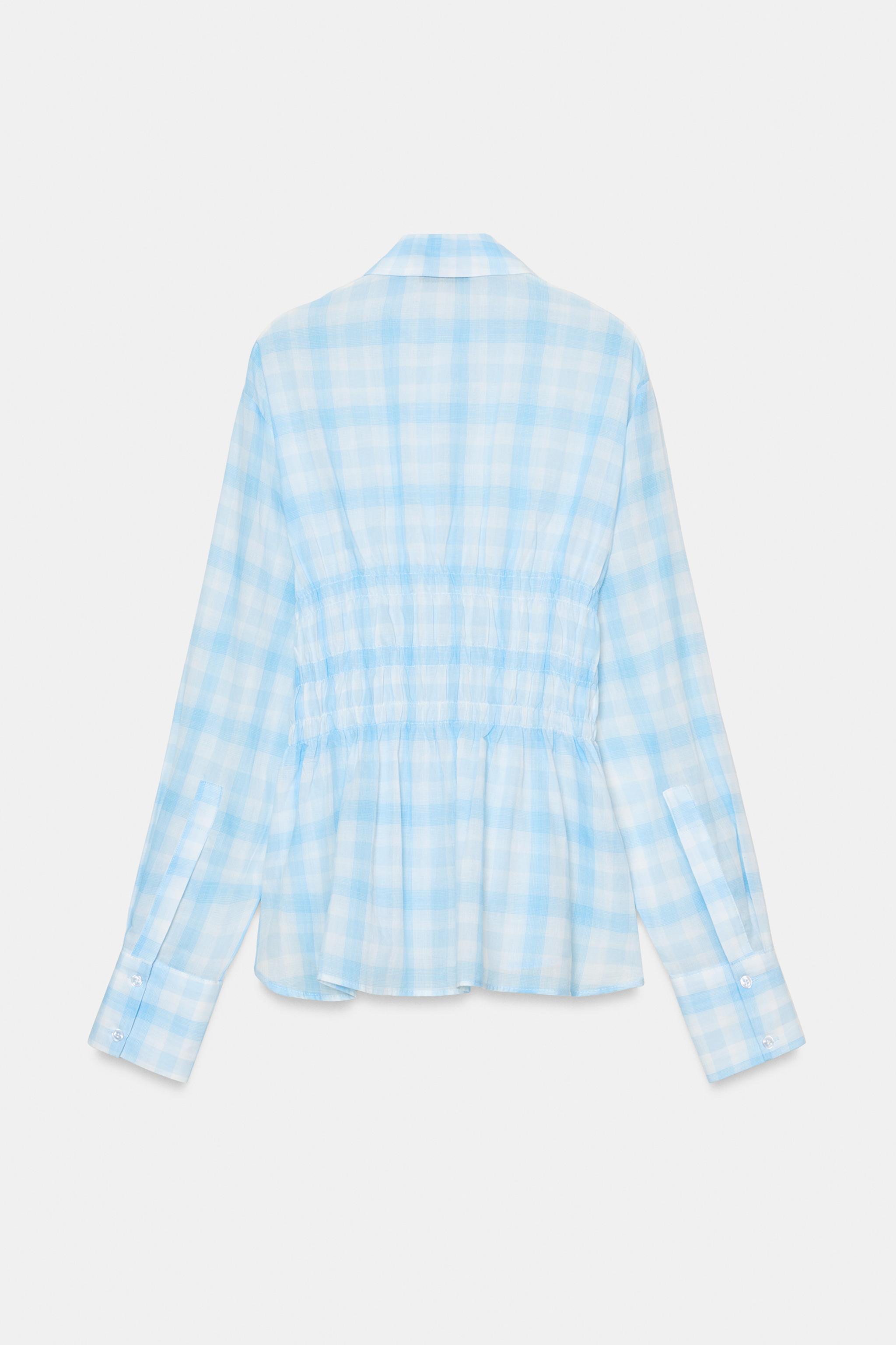 CHEMISE ÉLASTIQUE À CARREAUX