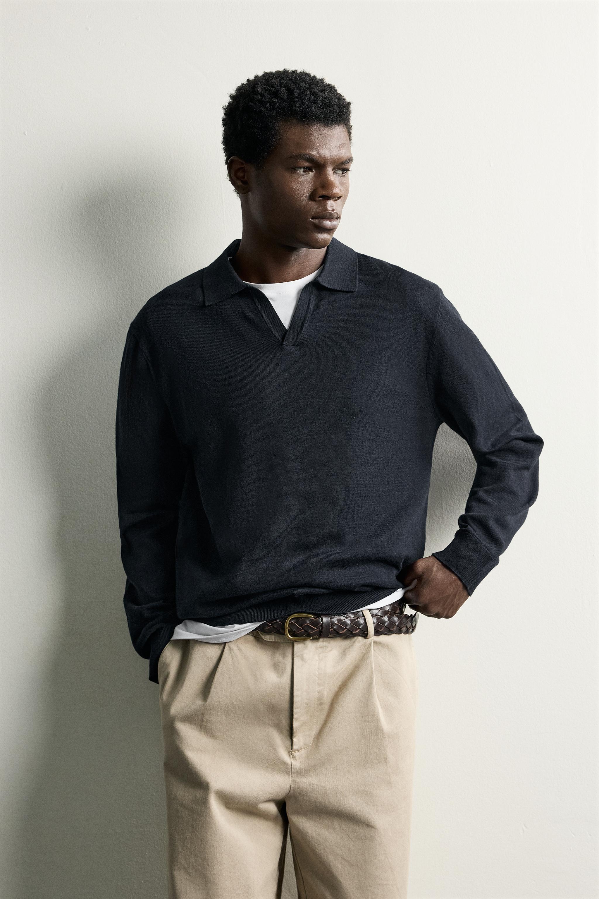 COTTON-BLEND REGULAR FIT KNIT POLO