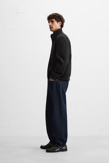 BLOUSON EFFET DAIM - Noir de Zara - Image 3