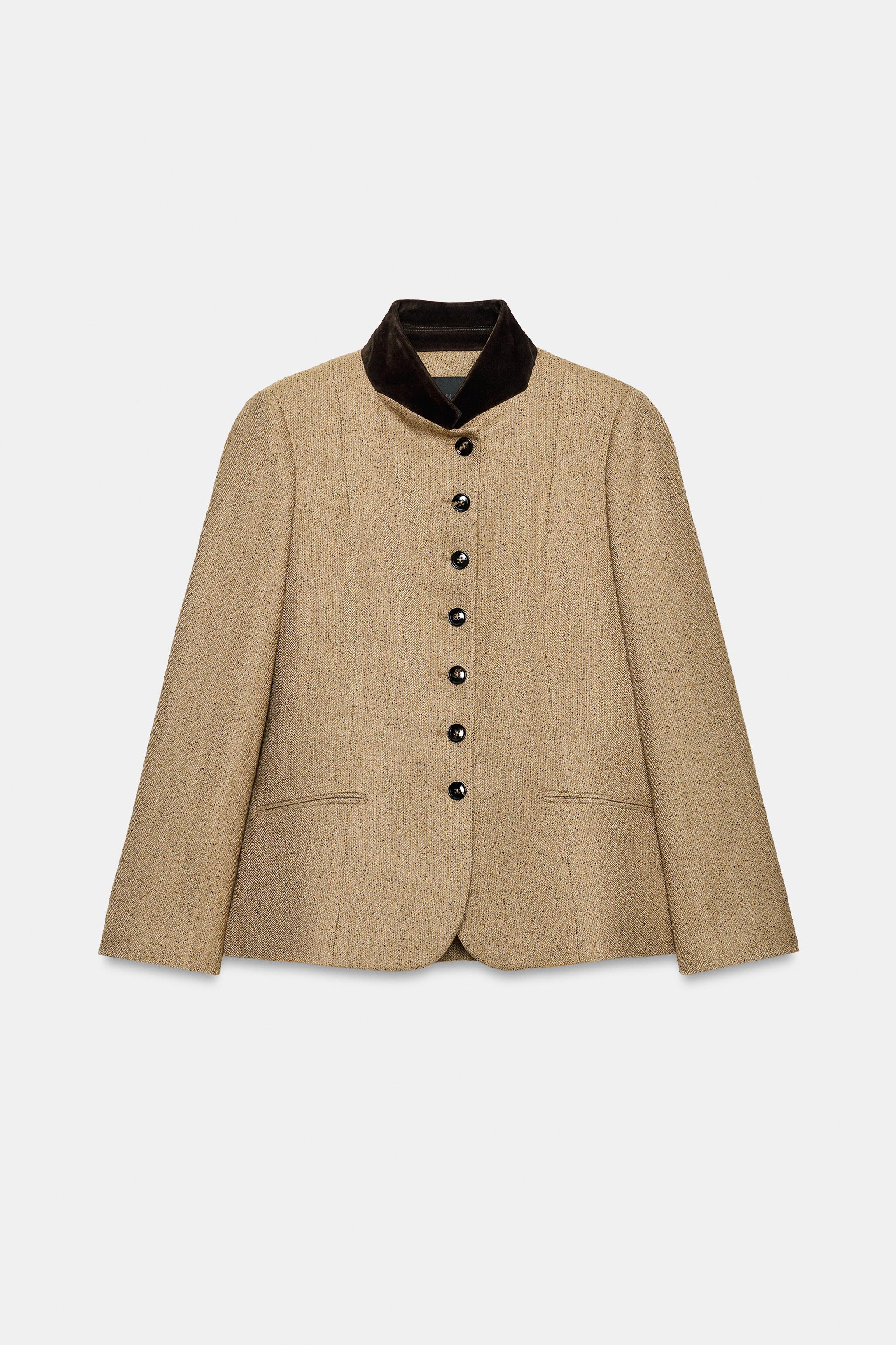 ZW COLLECTION COMBINED BLAZER - Mid-camel | ZARA United States