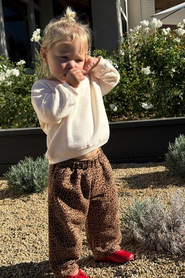 HEART SWEATSHIRT AND LEGGINGS SET - Light beige by Zara
