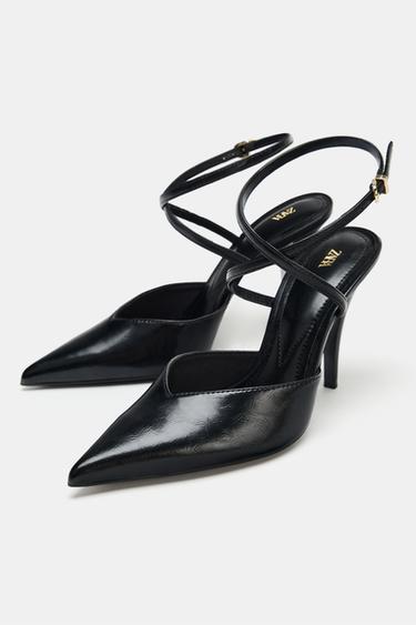 CHAUSSURES POINTUES À BRIDE ARRIÈRE - Noir de Zara - Image 3